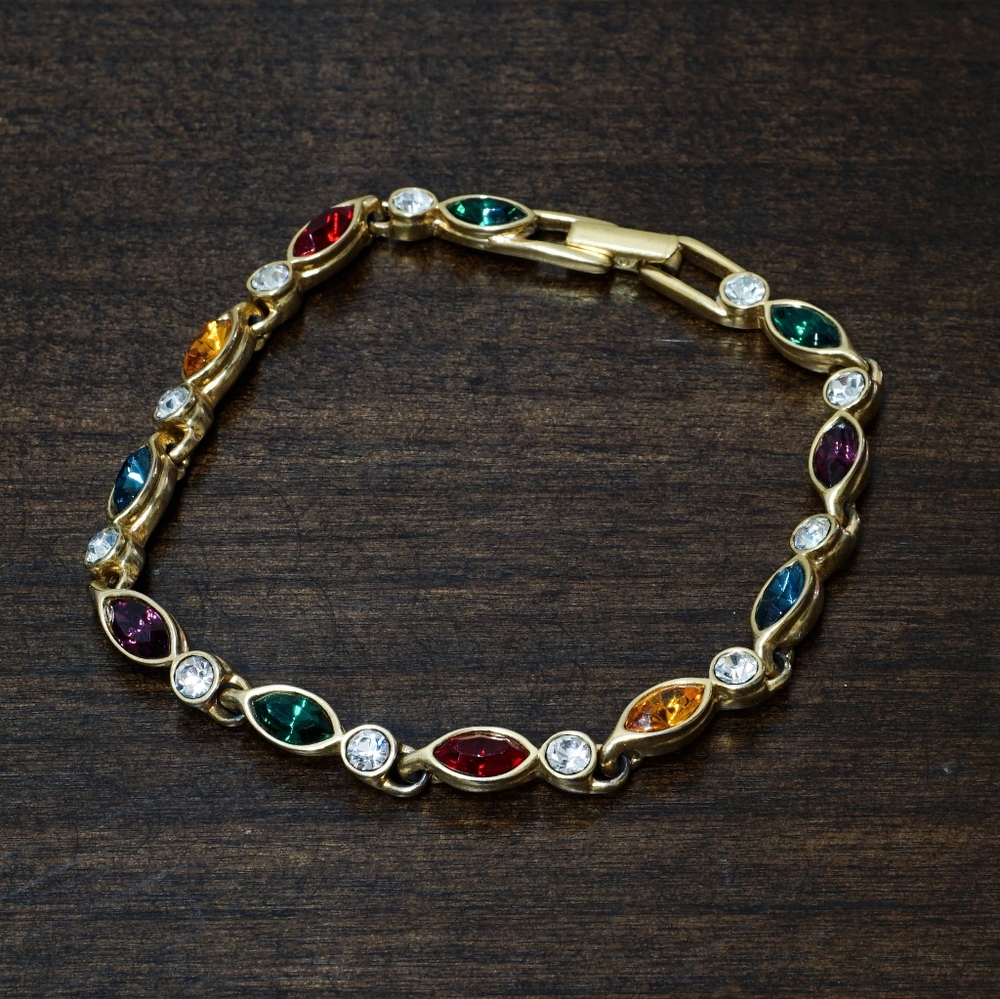 Mode Gold Multicolor Crystal Bracelet